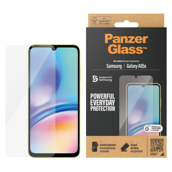 Tempered Glass UWF for Samsung Galaxy A05s, Clear, PanzerGlass