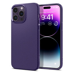 Spigen - Case Liquid Air for iPhone 14 Pro Max, deep purple