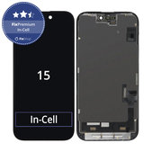 Display In-Cell FHD for iPhone 15, Touch Screen with Frame, FixPremium