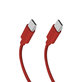 SBS - Cable USB-C/USB-C, 60W, PD, 1.5m, red