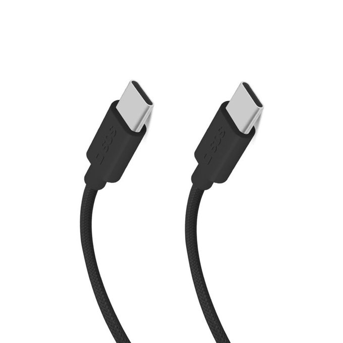 SBS - Cable USB-C/USB-C, 60W, PD, 1.5m, black