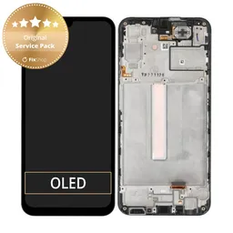 Samsung Galaxy A25 A256B - LCD Display + Touch Screen + Frame (Black) - GH82-33214A Genuine Service Pack