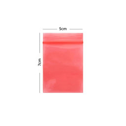 ESD Antistatic ZIP Lock Bag (Red) - 5x7cm 100pcs