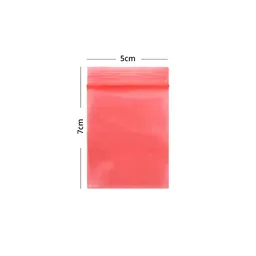 ESD Antistatic ZIP Lock Bag (Red) - 5x7cm 100pcs
