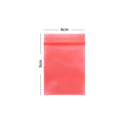 ESD Antistatic ZIP Lock Bag (Red) - 6x9cm 100pcs