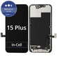 Display In-Cell FHD for iPhone 15 Plus, Touch Screen with Frame, FixPremium