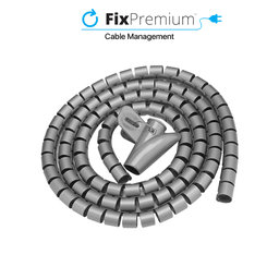 FixPremium - Cable Organizer - Tube (10mm), length 2M, gray