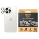Camera Lens Protector Hoops for iPhone 15 Pro/15 Pro Max, White Titanium, PanzerGlass