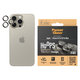 Camera Lens Protector Hoops for iPhone 15 Pro/15 Pro Max, Natural Titanium, PanzerGlass