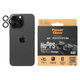 Camera Lens Protector Hoops for iPhone 15 Pro/15 Pro Max, Black Titanium, PanzerGlass