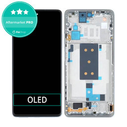 Xiaomi 11T, 11T Pro - LCD Display + Touch Screen + Frame (Celestial Blue) OLED