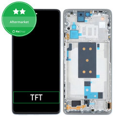 Xiaomi 11T, 11T Pro - LCD Display + Touch Screen + Frame (Moonlight White) TFT