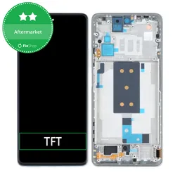 Xiaomi 11T, 11T Pro - LCD Display + Touch Screen + Frame (Moonlight White) TFT