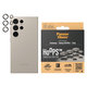 Camera Lens Protector Hoops for Samsung Galaxy S24 Ultra, Gray, PanzerGlass