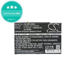 Apple iPad Air, iPad (5th Gen 2017), iPad (6th Gen 2018) - Battery A1484, 6712-6700 8820mAh HQ