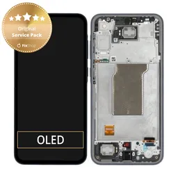 Samsung Galaxy A35 A356B - LCD Display + Touch Screen + Frame (Awesome Navy) - GH82-34223A Genuine Service Pack