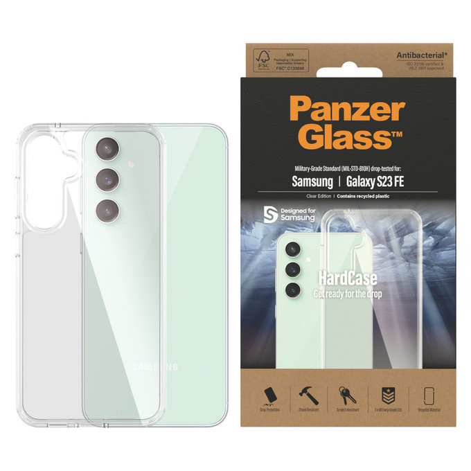 Case HardCase AB for Samsung Galaxy S23 FE, Transparent, PanzerGlass