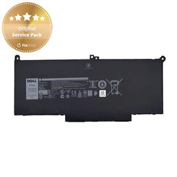Dell Latitude 7280, 7290, 7380, 7390, 7480, 7490, E7280 - Battery F3YGT 7600mAh - Genuine Service Pack