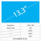 13.3 LCD Slim Matte 40 pin WXGA HD