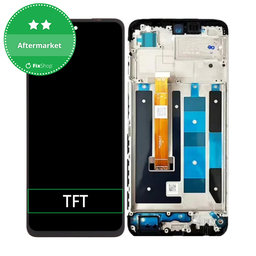Oppo A58 CPH2577 - LCD Display + Touch Screen + Frame (Black) TFT