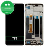 Realme C53 RMX3760 - LCD Display + Touch Screen + Frame (Mighty Black) TFT