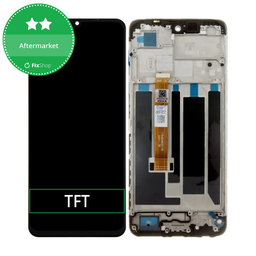 Realme C53 RMX3760 - LCD Display + Touch Screen + Frame (Mighty Black) TFT