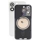 Apple iPhone 15 Pro - Rear Housing Glass + Camera Lens + Metal Plate + Magsafe Magnets (White Titanium)