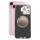 Apple iPhone 15 Plus - Rear Housing Glass + Camera Lens + Metal Plate + Magsafe Magnets (Pink)