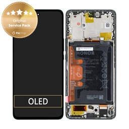 Honor Magic6 Lite - LCD Display + Touch Screen + Frame + Battery (Green) - 0235AHHQ, 0235AHHV Genuine Service Pack