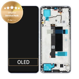 Xiaomi Redmi Note 13 Pro 5G 2312DRA50C - LCD Display + Touch Screen + Frame (Midnight Black) - 5600030N1600 Genuine Service Pack
