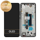 Xiaomi Redmi Note 13 Pro+ 23090RA98C - LCD Display + Touch Screen + Frame (Midnight Black) - 560002N16U00 Genuine Service Pack