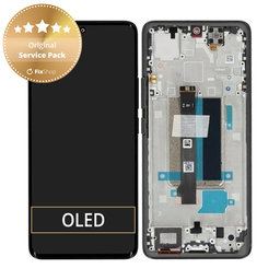 Xiaomi Redmi Note 13 Pro+ 23090RA98C - LCD Display + Touch Screen + Frame (Midnight Black) - 560002N16U00 Genuine Service Pack