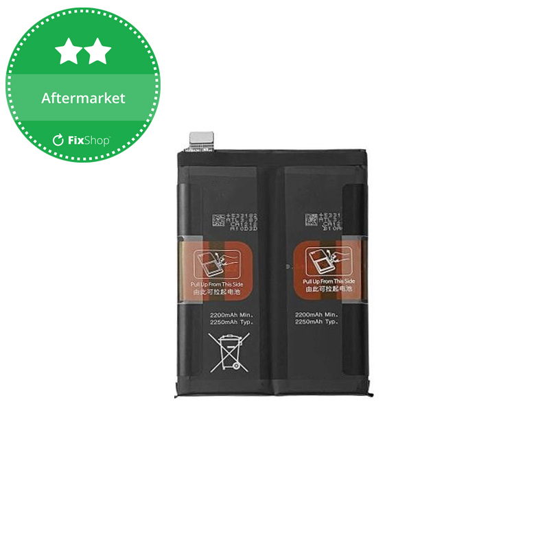Batterie de remplacement pour OnePlus OPPO, 1x2x2250mAh, 17.Rivière Wh BLP821  509
