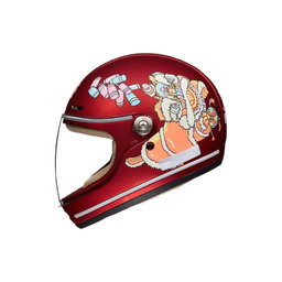 Kids Helmet for E-Scooter and Bike (46 - 52 cm) (Red)