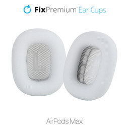 FixPremium - Spare Ear Pads for Apple AirPods Max (Eco-Leather), white