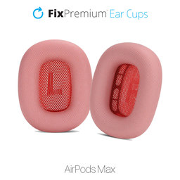 FixPremium - Spare Ear Pads for Apple AirPods Max (Eco-Leather), red