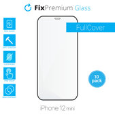 FixPremium FullCover Glass - Tempered Glass for iPhone 12 mini (10 Pack)