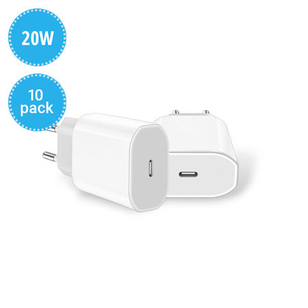 Apple - 20W USB-C Charging Adapter - MHJE3ZM/A (10 Pack)