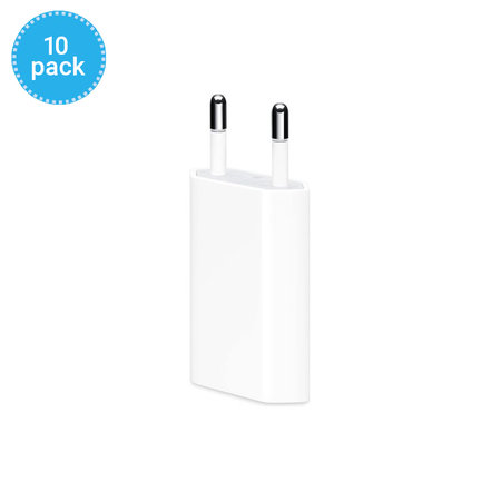 Apple - 5W USB Charging Adapter - MGN13ZM/A (10 Pack)