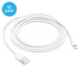 Apple - Lightning / USB Cable (2m) - MD819ZM/A (bulk) (10 Pack)