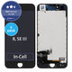 Display 5 Pack In-Cell for iPhone 8, SE (2020), SE (2022), Black, Touch Screen with Frame, FixPremium