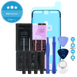 Apple iPhone X - Battery 2716mAh FixPremium + Battery Adhesive + LCD Adhesive + Toolkit - Multipack