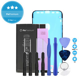 Apple iPhone XR - Battery 2942mAh FixPremium + Battery Adhesive + LCD Adhesive + Toolkit - Multipack