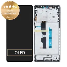 Xiaomi Redmi Note 13 5G 2312DRAABC - LCD Display + Touch Screen + Frame (Graphite) - 5600020N1700 Genuine Service Pack