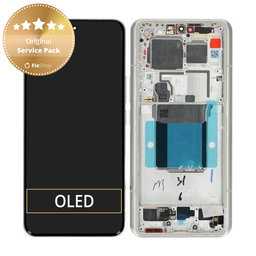Xiaomi 14 Ultra - LCD Display + Touch Screen + Frame (White) - 56000600N100 Genuine Service Pack