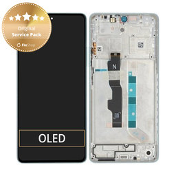 Xiaomi Redmi Note 13 5G 2312DRAABC - LCD Display + Touch Screen + Frame (Ocean Teal) - 5600030N1700 Genuine Service Pack