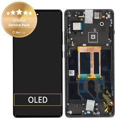 OnePlus 12R - LCD Display + Touch Screen + Frame (Iron Grey) - 621029000157 Genuine Service Pack