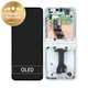 Samsung Galaxy Z Flip 6 F741B - LCD Display + Touch Screen + Frame (White) - GH82-35014F Genuine Service Pack