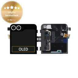 Samsung Galaxy Z Flip 6 F741B - LCD Display + Touch Screen + Frame (External) (White) - GH97-30012F Genuine Service Pack