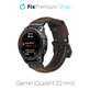 FixPremium - Leather Strap for Garmin (QuickFit 22mm), brown